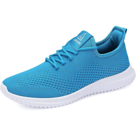 Men's Blue 1 Ultra Lightweight Breathable Walking Athletic Fashion Sneakers